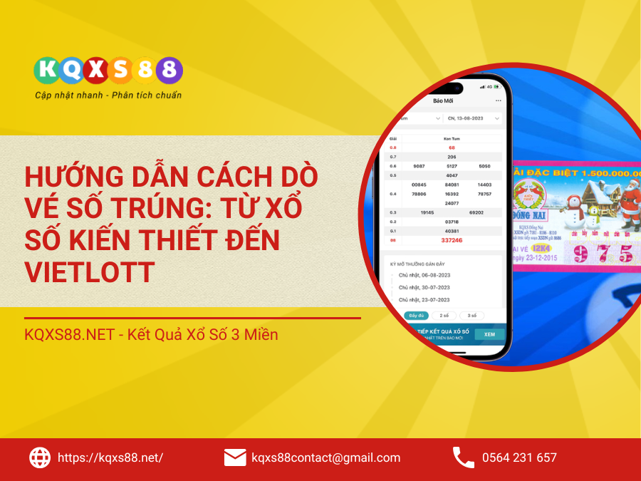 Hướng Dẫn Cách Dò Vé Số Trúng: Từ Xổ Số Kiến Thiết Đến Vietlott