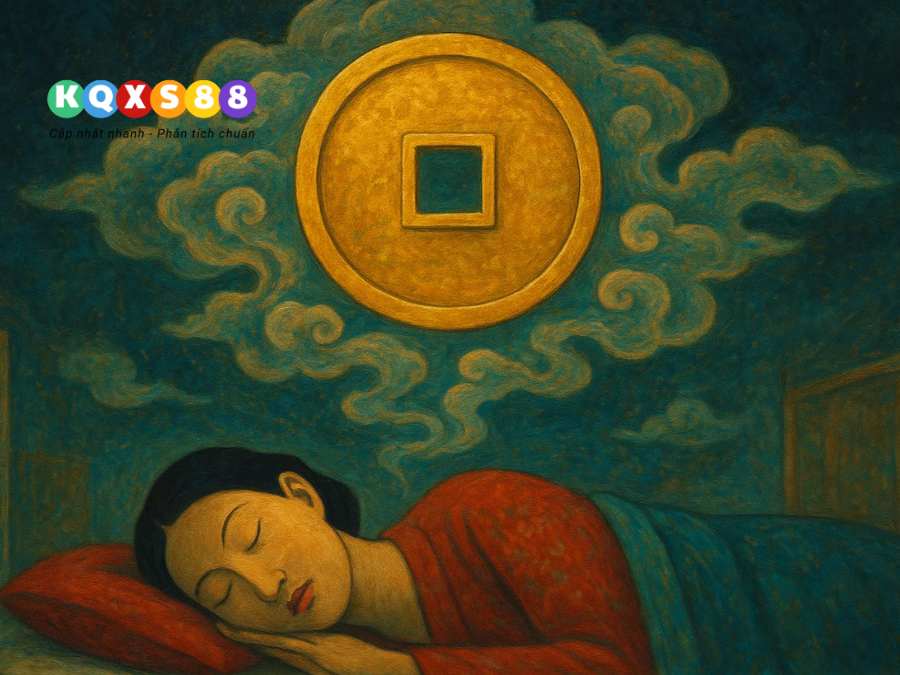 Mơ thấy đồng tiền vàng thể hiện vận may và thành quả tài chính